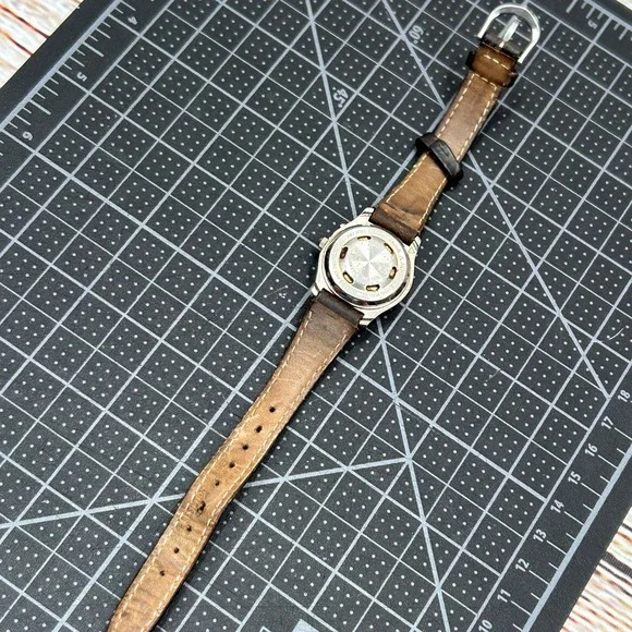 Vintage Armitron Musical Scooby-Doo Watch Brown Leather Strap 2100/114 753H